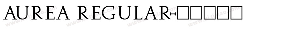 Aurea Regular字体转换